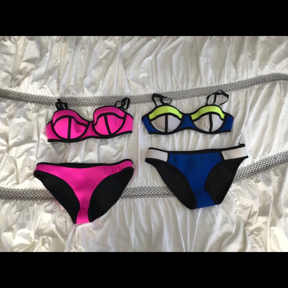 BOTH Pink and Blue Bikinis